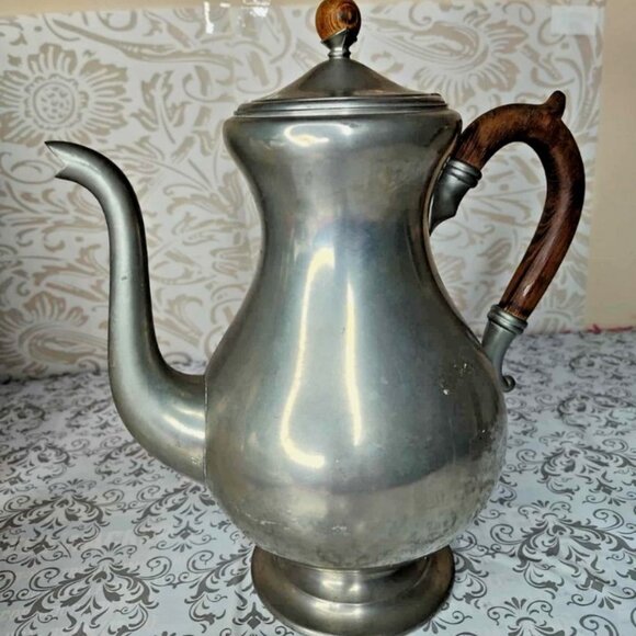 Vintage Royal Holland Daalderop KMD Pewter Coffee Pot Server - Picture 1 of 5